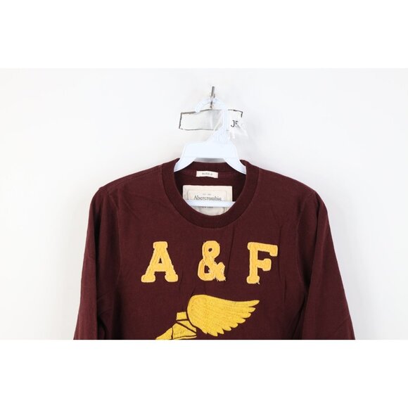 Vintage 90s Y2K Abercrombie & Fitch Mens S Muscle Track Shoe Long Sleeve T-Shirt - Picture 2 of 13